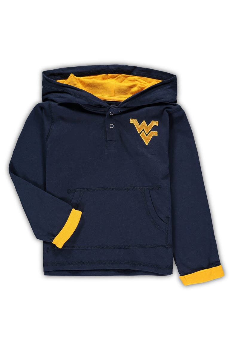 Toddler Colosseum Navy/Heathered Gray West Virginia Mountaineers Poppies Hoodie and Sweatpants Set, Alternate, color, Navy