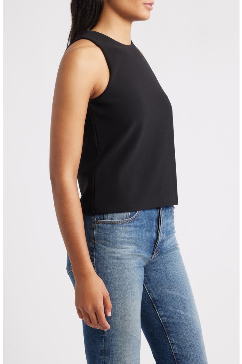Scuba Knit Tank, Alternate, color, BLACK ONYX