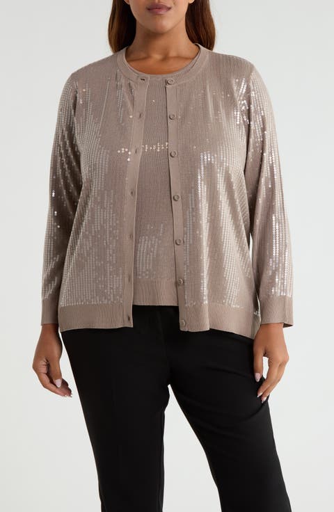 Sequin Embellished Cardigan