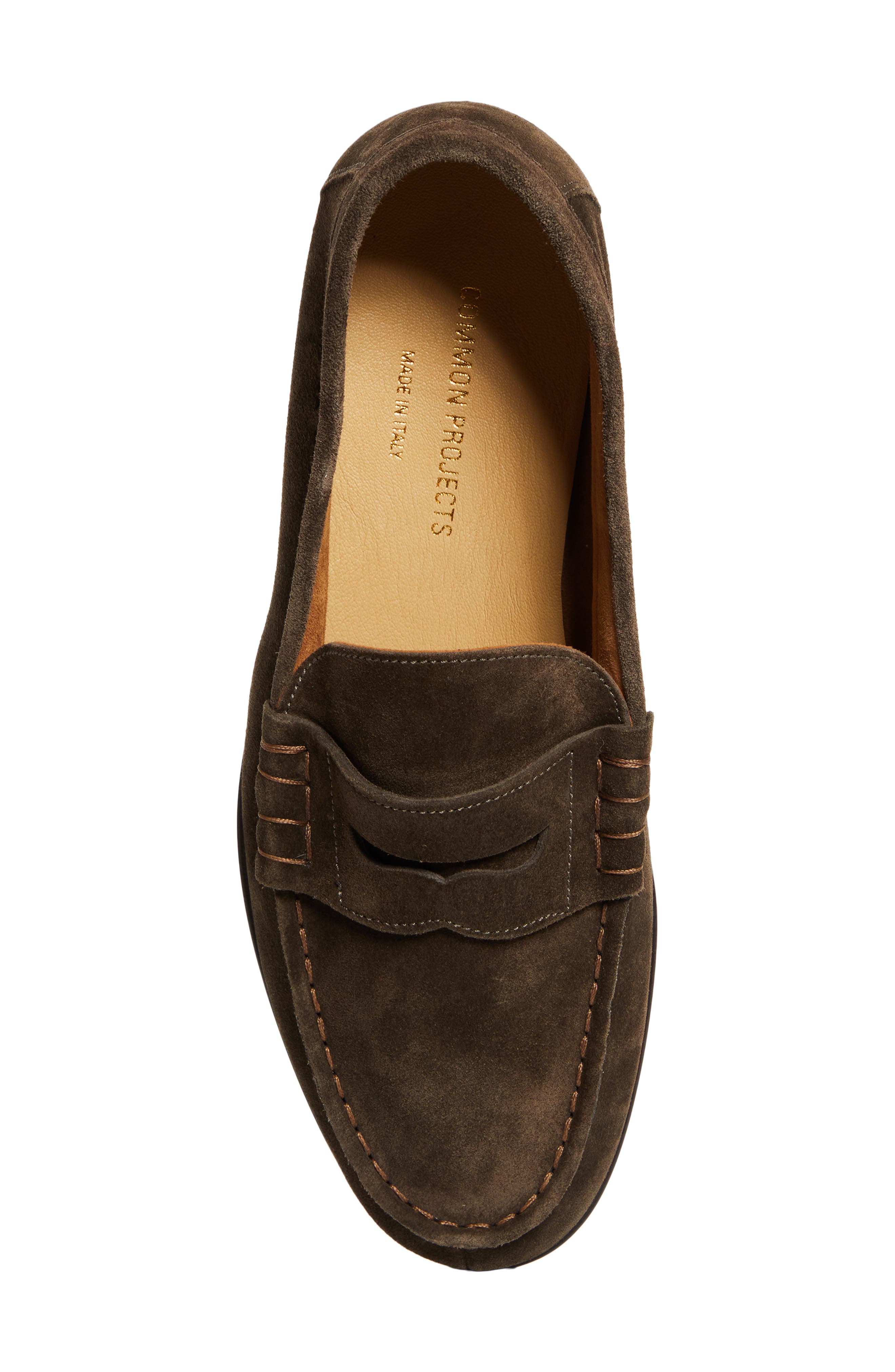 Common Projects Soft Penny Loafer, Alternate, color, Mud