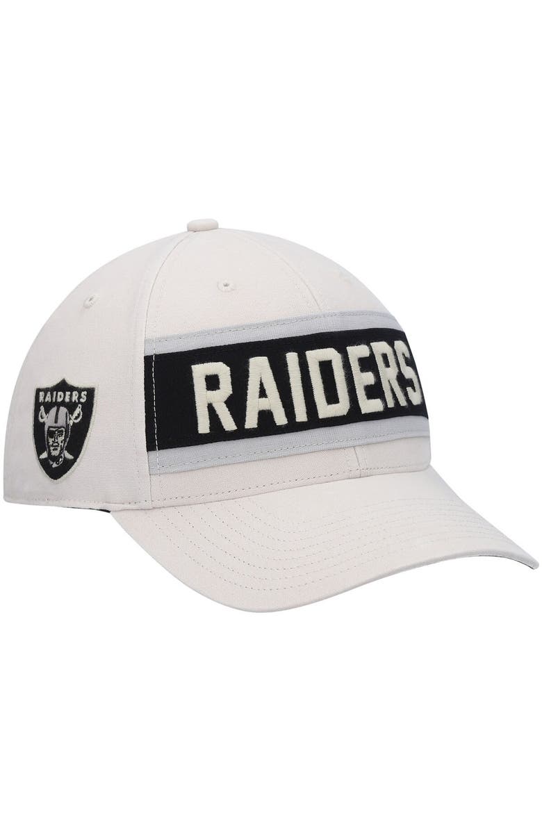 '47 Men's '47 Cream Las Vegas Raiders Crossroad MVP Adjustable Hat, Main, color, Cream