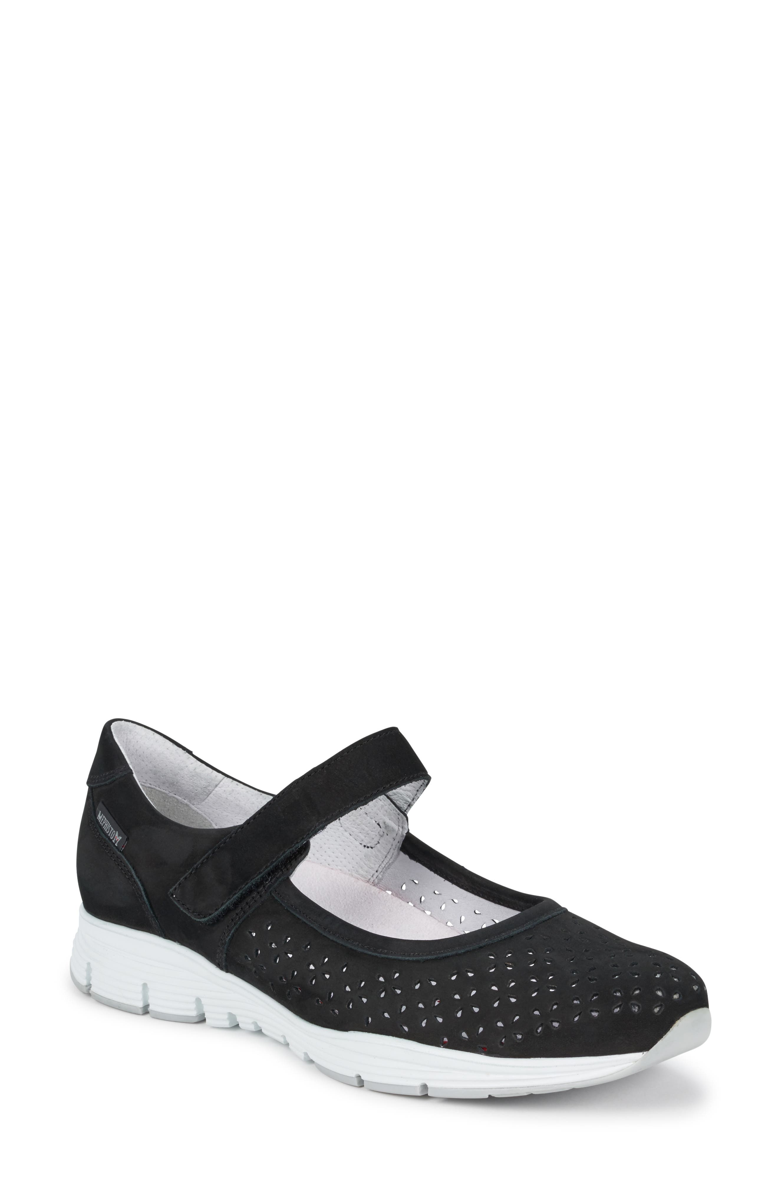 Mephisto Yelina Perforated Mary Jane Sneaker, Main, color, 