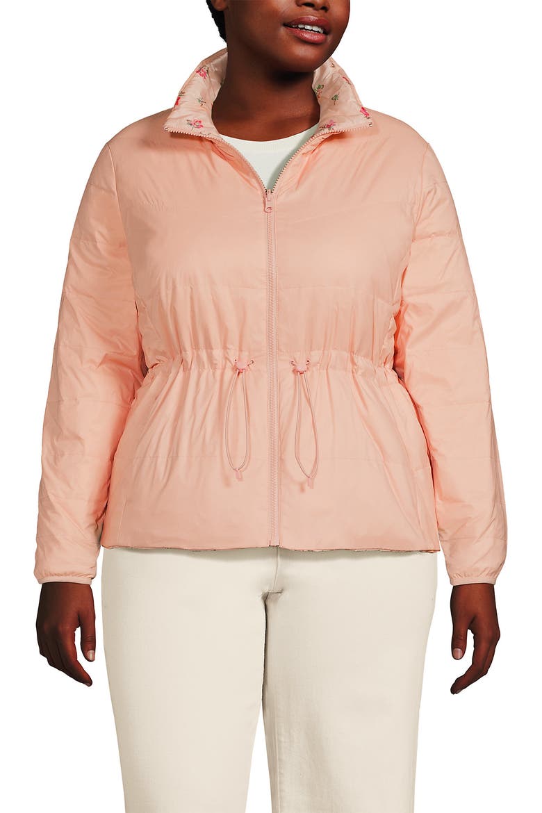 Wanderweight Reversible Packable Down Jacket, Main, color, Pink/Oyster Pink Floral