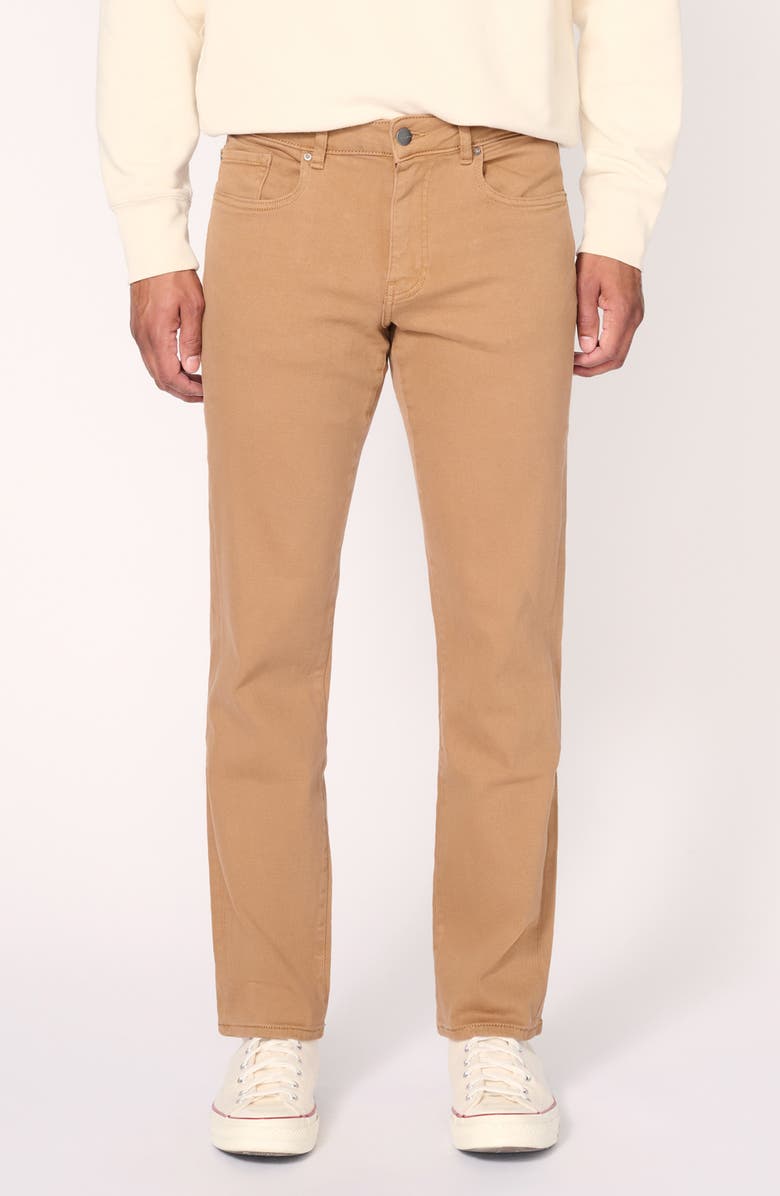 WARP+WEFT ORD Straight Leg Twill Pants, Main, color, Tobacco Brown