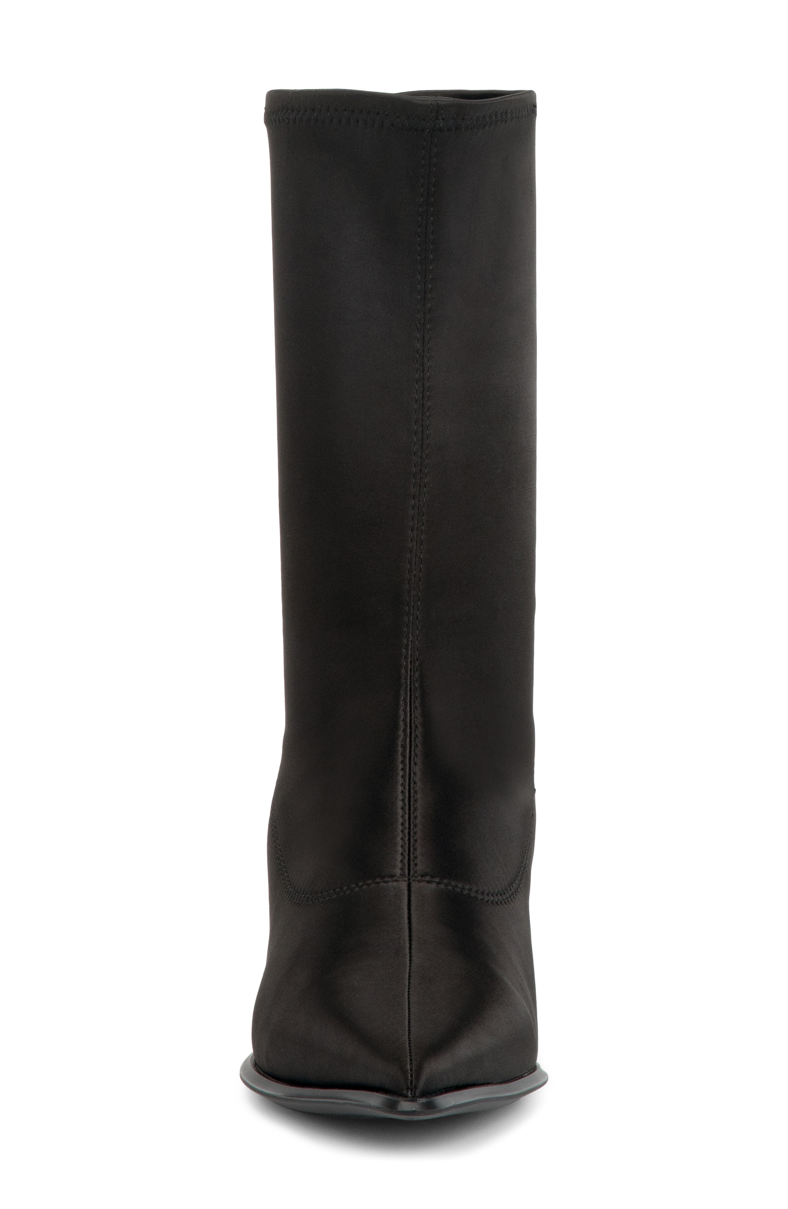 Ilona Pointed Toe Sock Boot, Alternate, color, BLACK