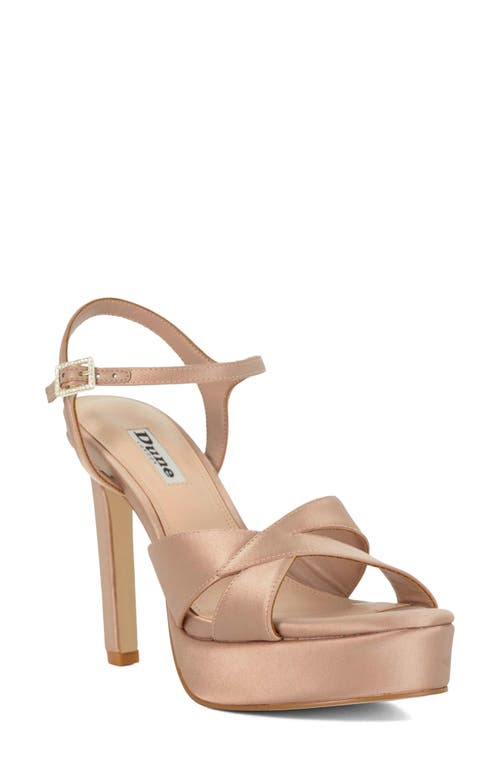 Dune London Mayve Ankle Strap Platform Sandal In Animal Print