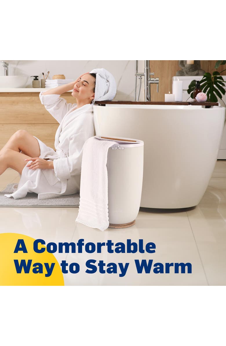 Live Fine Large Towel Warmer, Bucket, Alternate, color, Grey