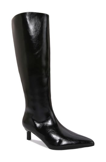 Berness Adessa Faux Leather Knee High Boot In Black