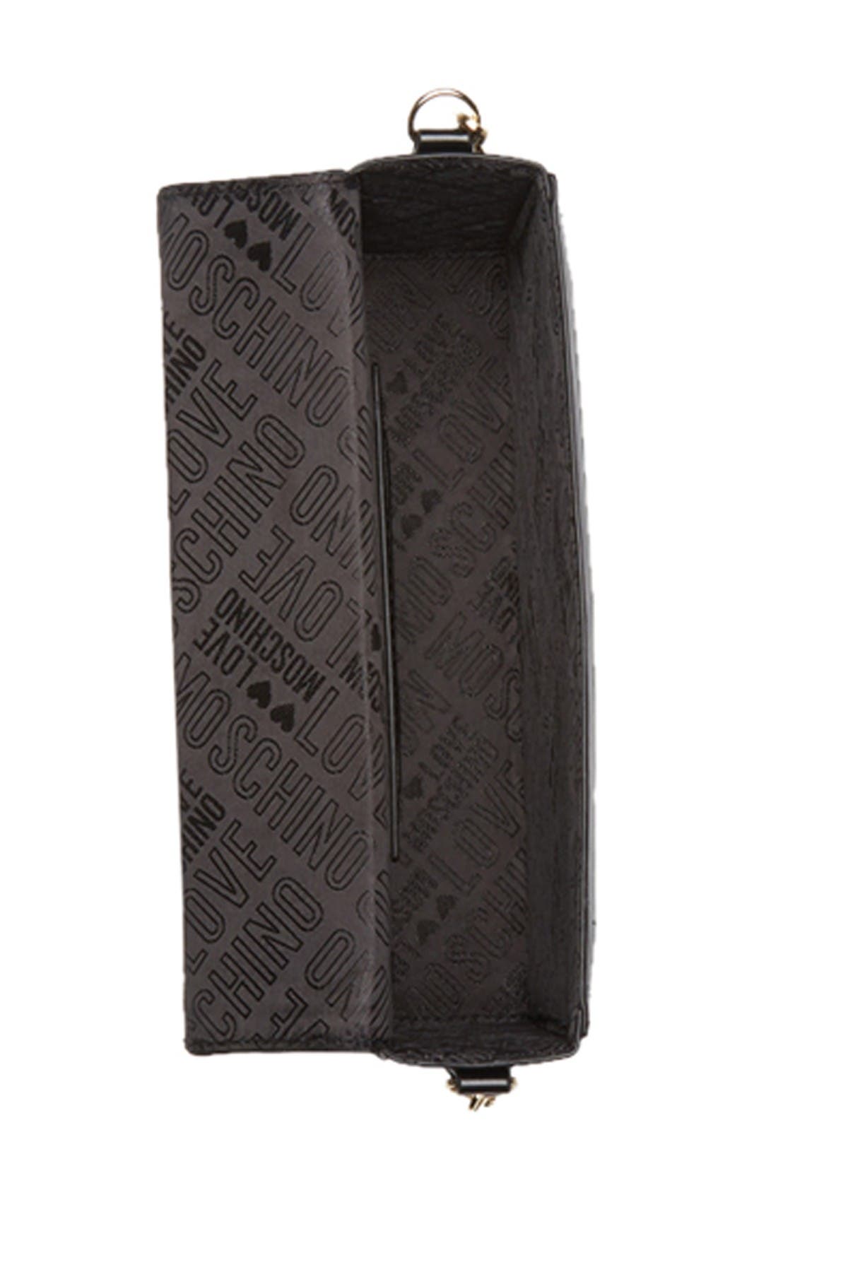 Love Moschino Borsa Quilted Nero Top Handle Crossbody Bag, Alternate, color, 