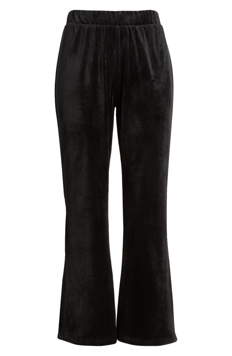 VERO MODA Athena Velvet Flare Crop Pants, Alternate, color,