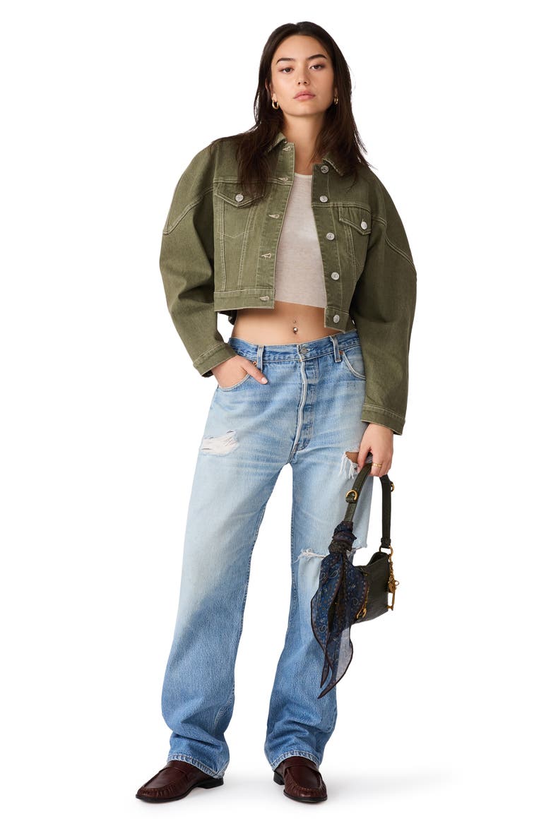 Covey Cropped Jacket, Alternate, color, MOUNTAIN GREEN