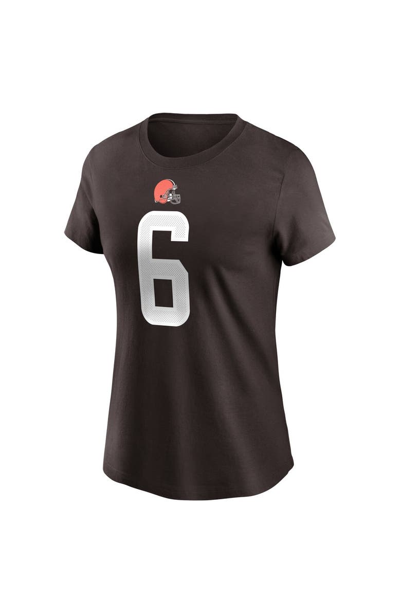 Nike Women's Nike Baker Mayfield Brown Cleveland Browns Name & Number T-Shirt, Alternate, color,