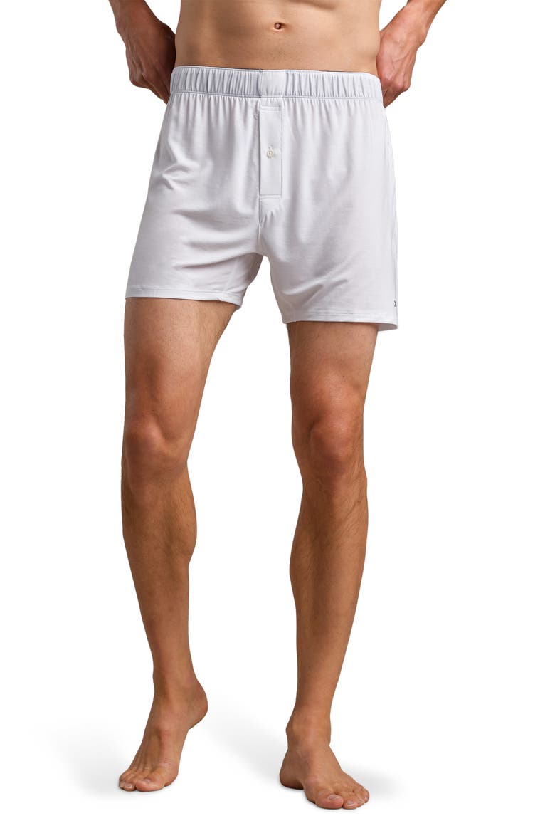 C.O.R. 5-Inch Knit Boxers, Alternate, color, BRIGHT WHITE