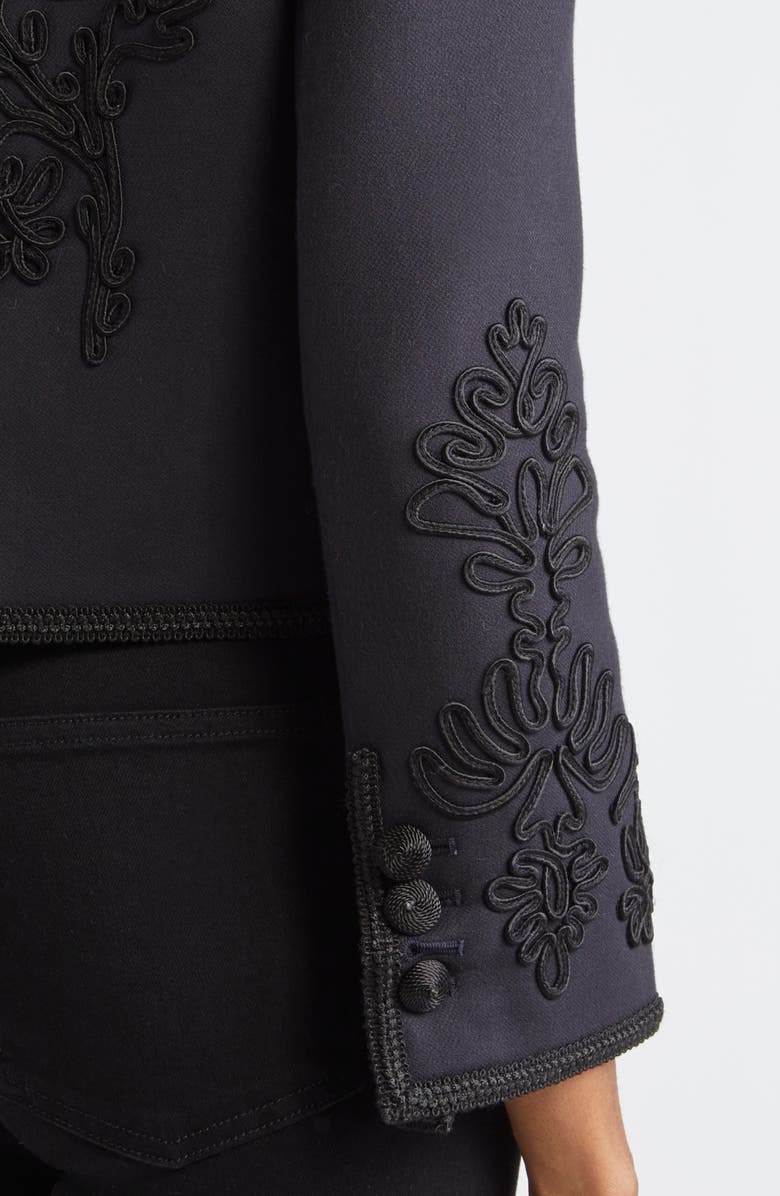Veronica Beard Latrell Soutache Embroidered Jacket, Alternate, color, Navy
