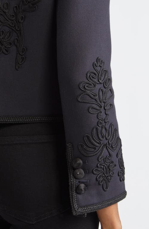 Veronica Beard Latrell Soutache Embroidered Jacket In Blue