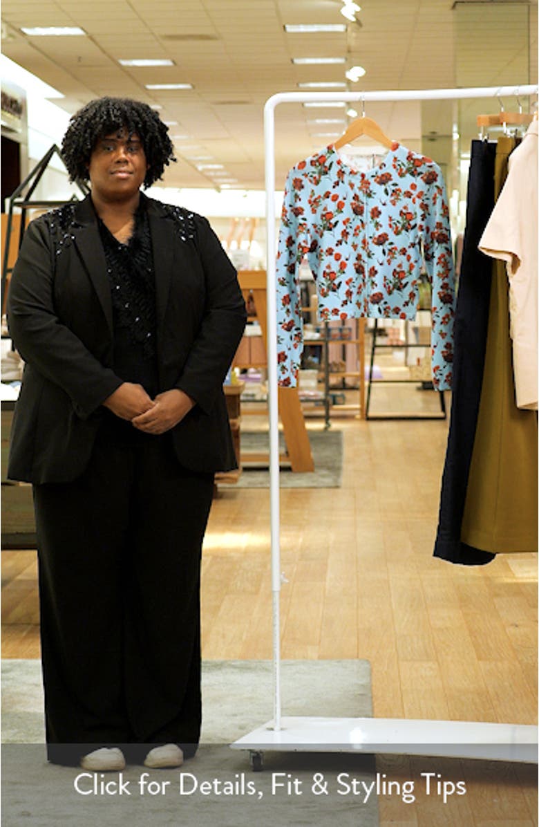 Carson Floral Print Cardigan, sales video thumbnail