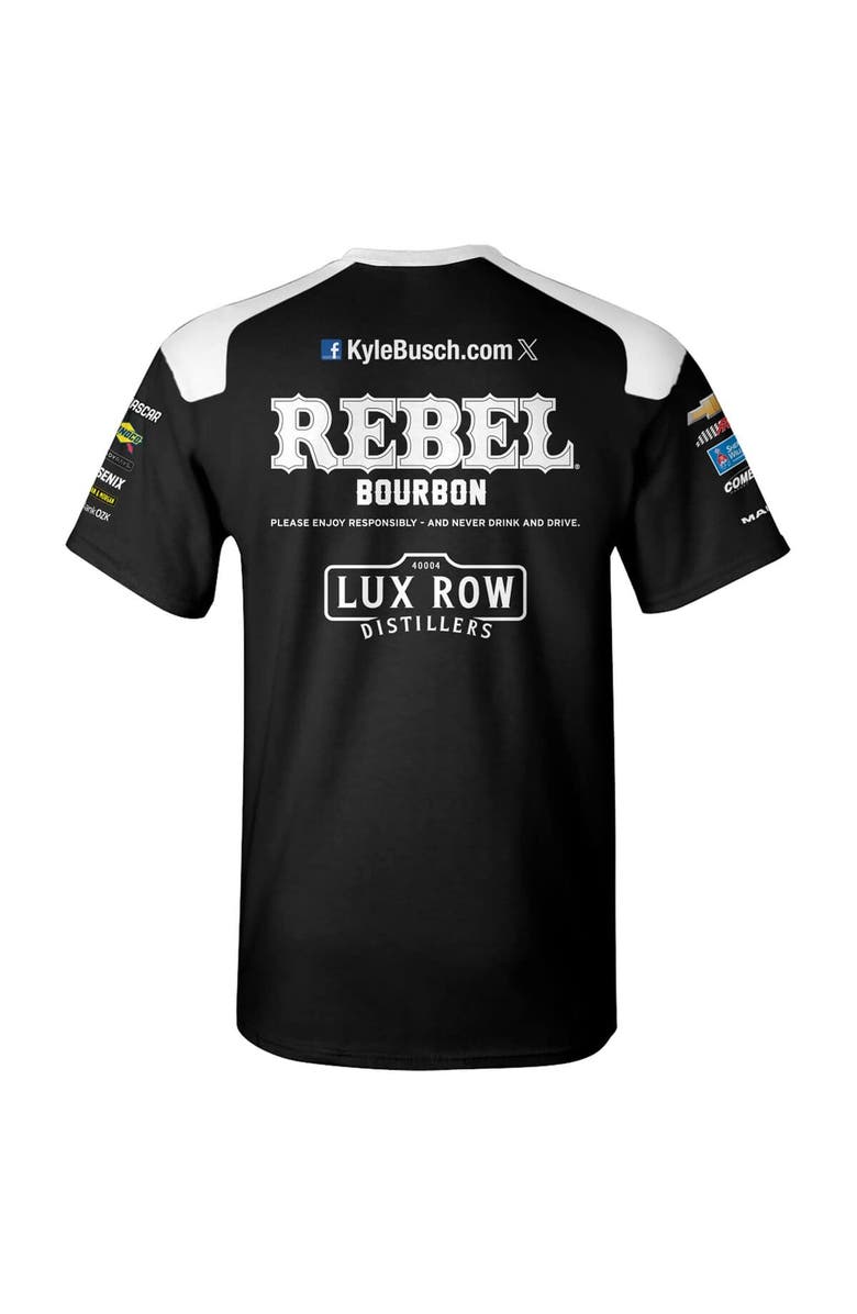 NASCAR Men's Richard Childress Racing Team Collection  Black Kyle Busch Rebel Bourbon Uniform T-Shirt, Alternate, color, Black