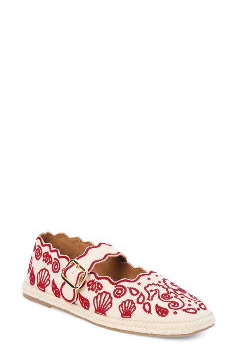 Ariana Espadrille Mary Jane Flat (Women)