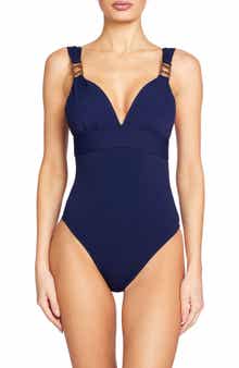 Robin Piccone Jane Plunge One-Piece Swimsuit