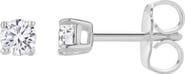 LuvMyJewelry Valeria 0.2 Ct TW Lab Grown Round Diamond Studs 14K Gold Earrings