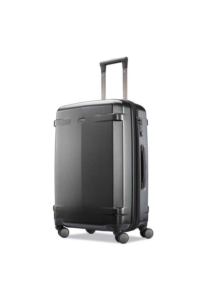 Century Deluxe Medium Journey Expandable Spinner 26, Main, color, Black/Gunmetal