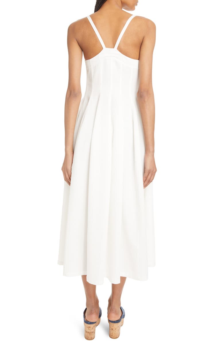 Chloé Lace-Up Cotton Dress, Alternate, color,