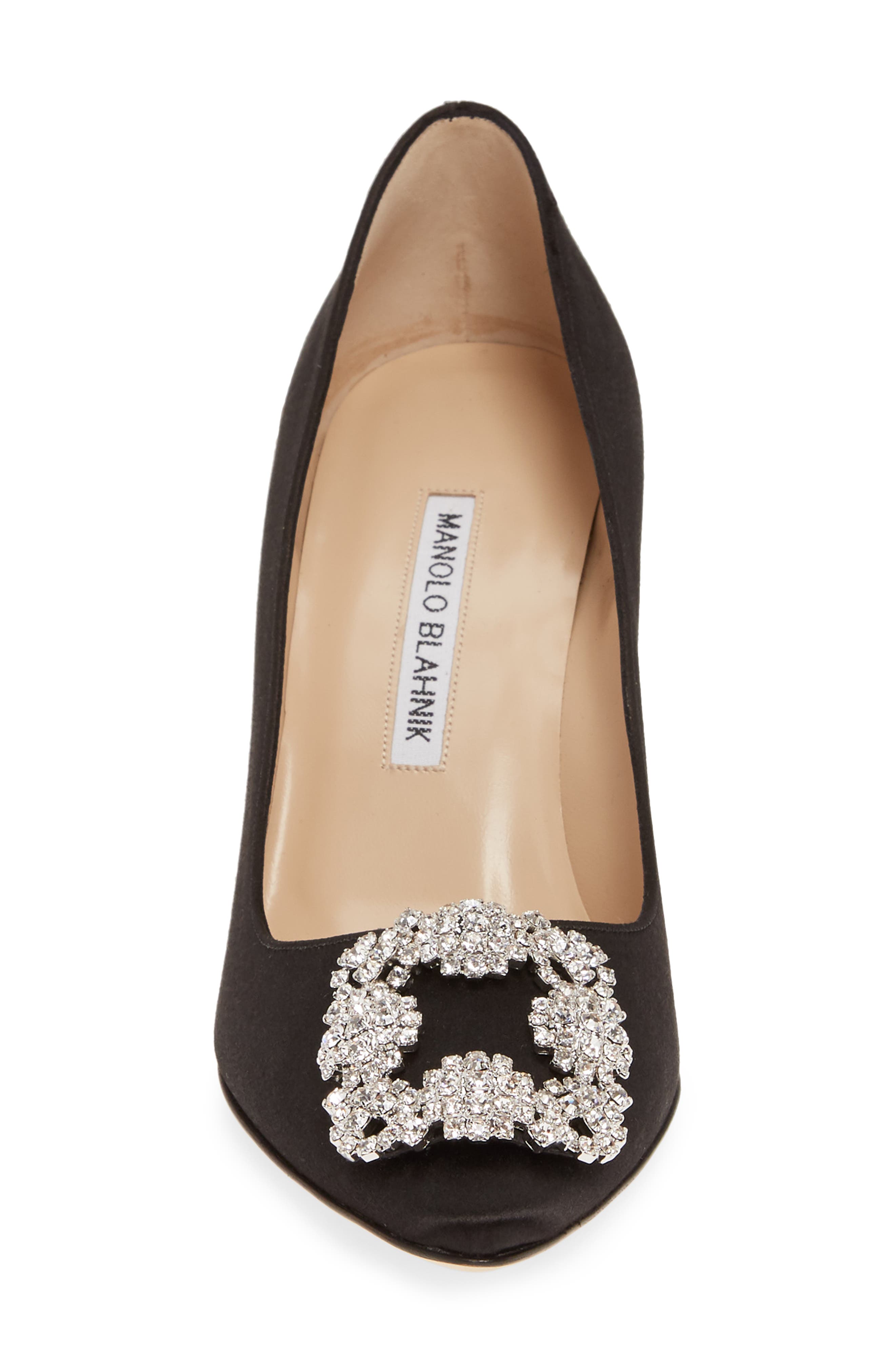 Manolo Blahnik Hangisi Pointed Toe Pump, Alternate, color, 