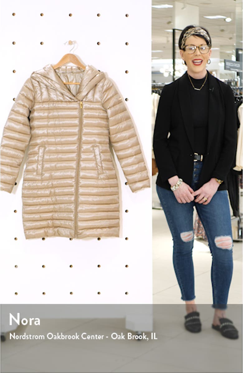 Hooded Packable Puffer Coat, sales video thumbnail