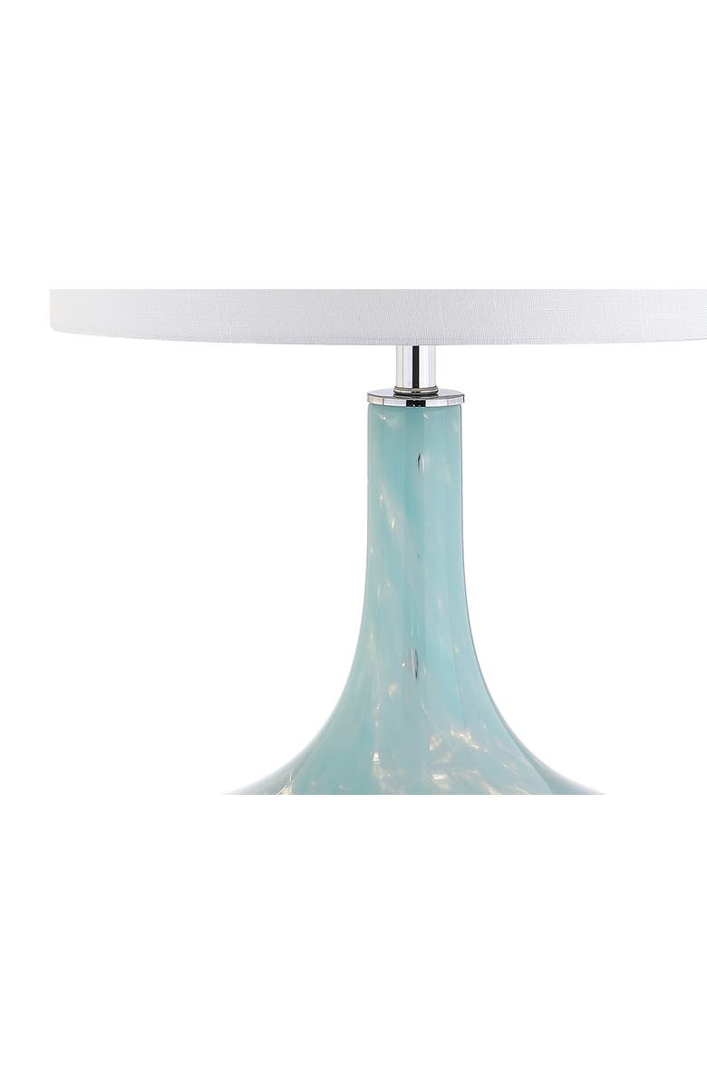 JONATHAN Y Montreal 29" Glass/Acrylic LED Table Lamp, Ice Blue, Alternate, color, Ice Blue