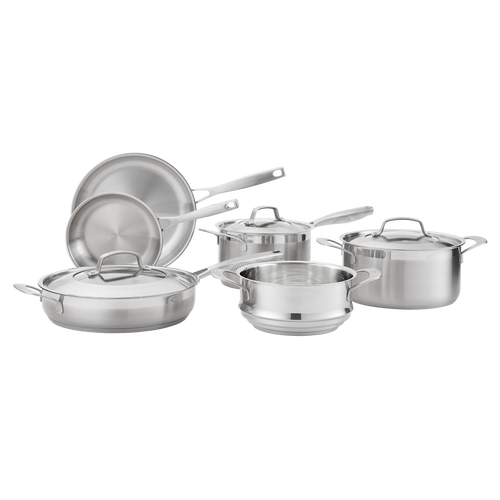 Cuisine::pro ® Id3® Ss 9-piece Cookset In Silver