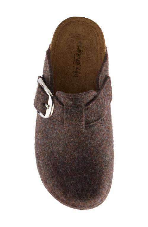 Flexus By Spring Step Giller Boiled Wool Clog In Brown