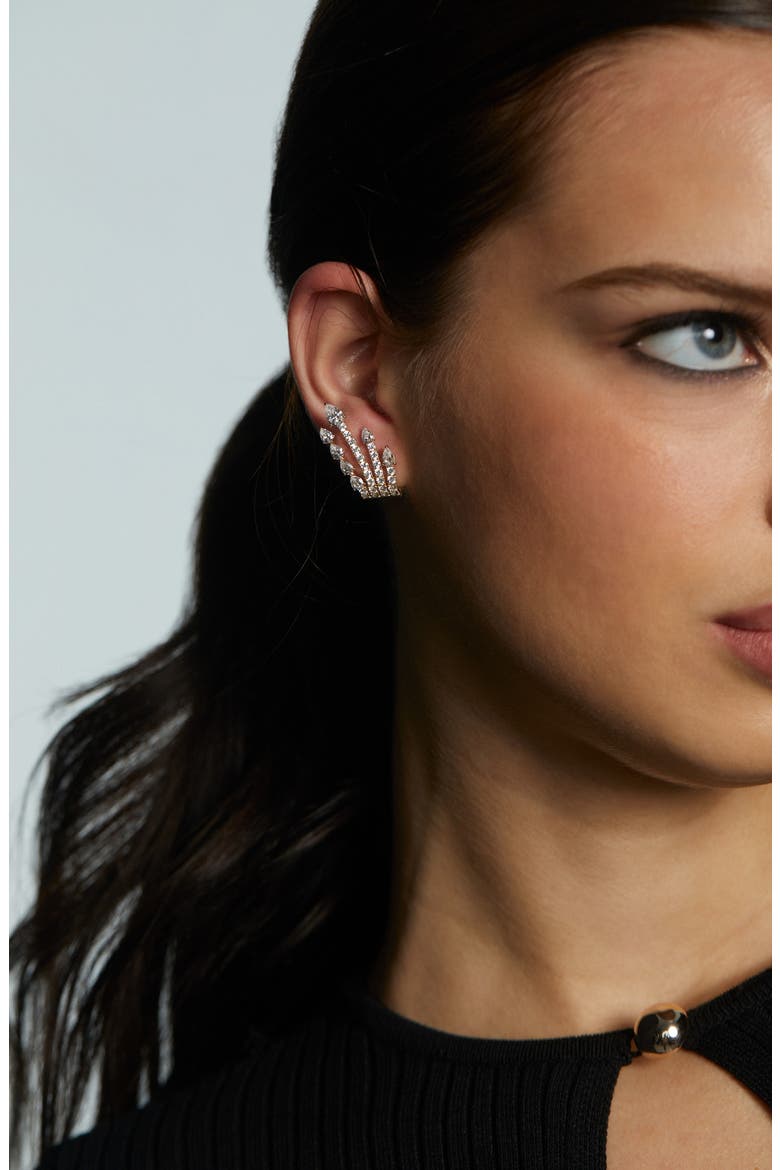 Waterfall Ear Crawlers, Alternate, color, GOLD