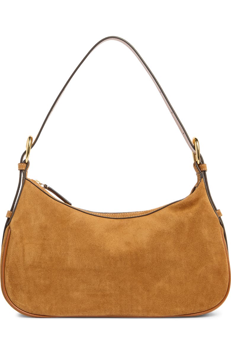 STAUD Pine Leather Shoulder Bag, Main, color, Tan