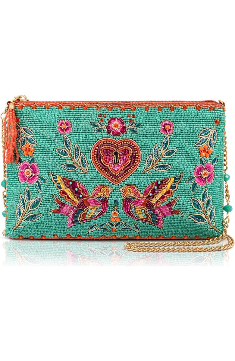 Mary Frances Accessories Two In Love Mini Handbag, Main, color,