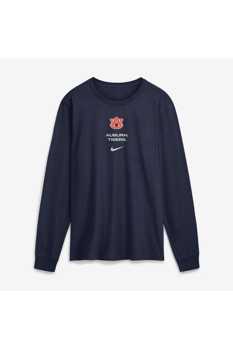 Men's Nike Navy Auburn Tigers 2026 Sideline Dri-FIT Long Sleeve T-Shirt, Main, color, Navy