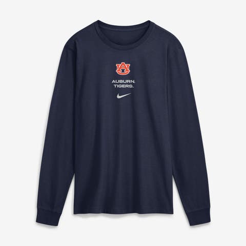 Men's Nike Navy Auburn Tigers 2026 Sideline Dri-FIT Long Sleeve T-Shirt