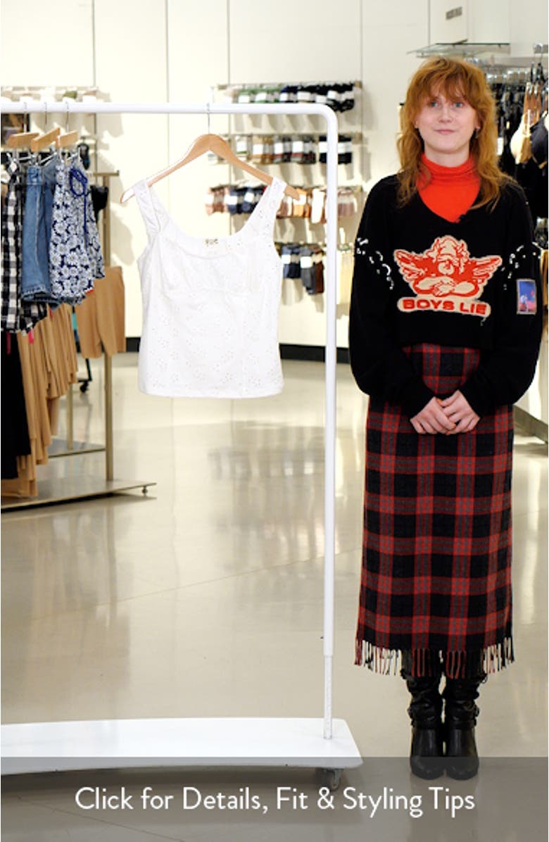 Full Bloom Eyelet Knit Camisole, sales video thumbnail