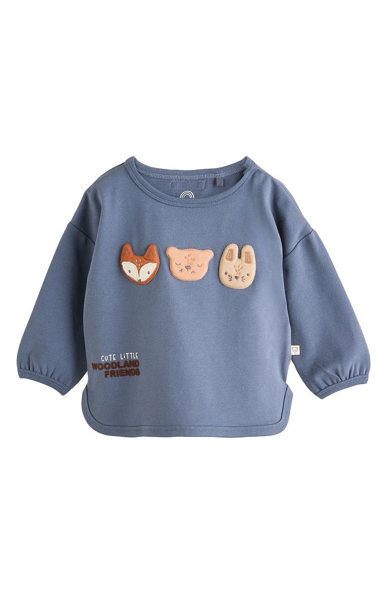 NEXT Animal Graphic Sweatshirt & Joggers Set, Alternate, color, Blue