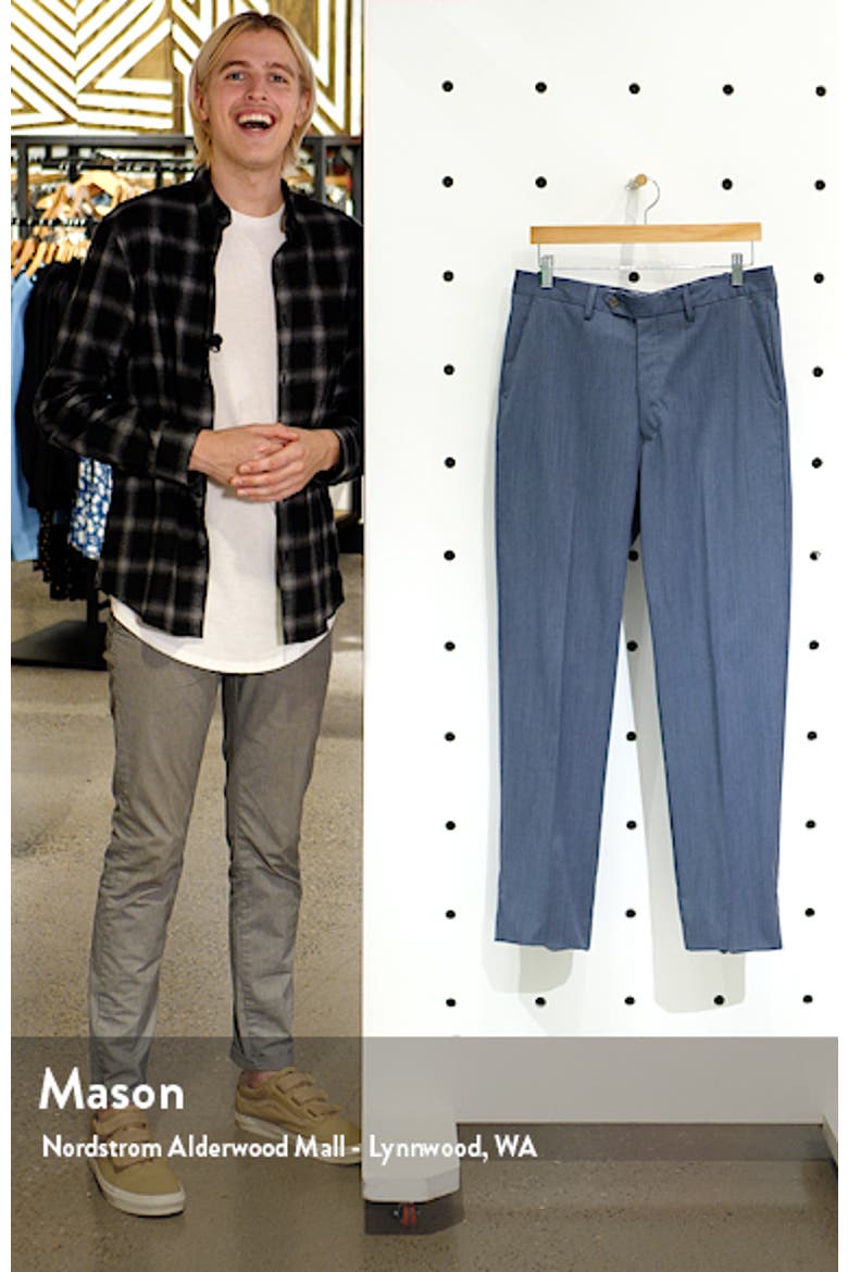 Flat Front Wool Dress Pants video
