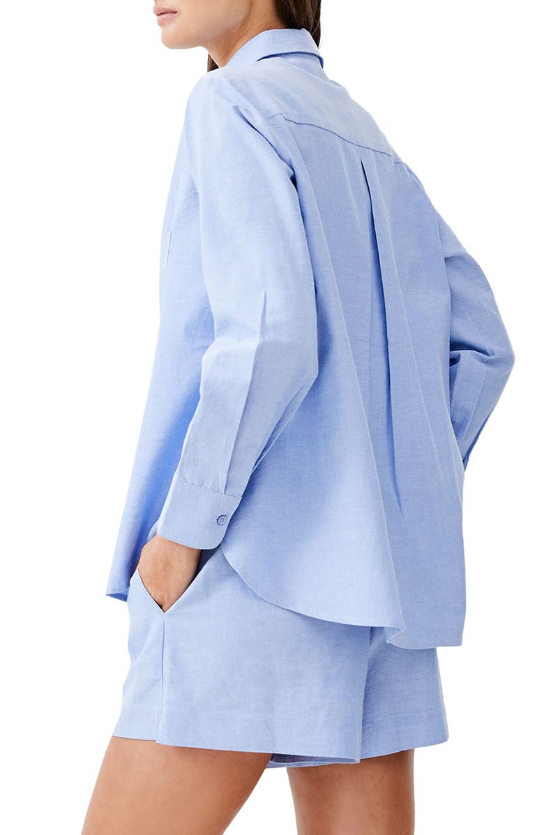 French Connection Popover Chambray Button-Up Shirt, Alternate, color,