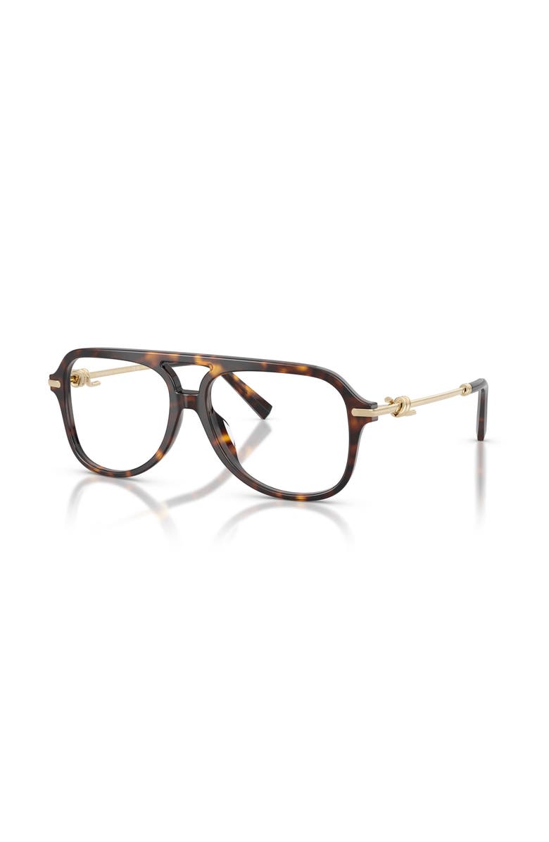 Tiffany & Co. 56mm Pilot optical glasses, Main, color, Tortoise