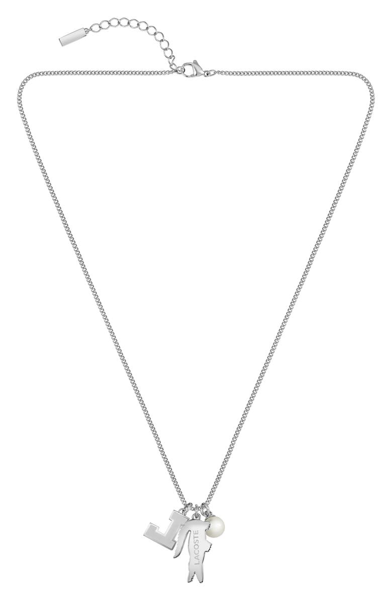 Lacoste Men's Umpire Necklace, Alternate, color, Silver