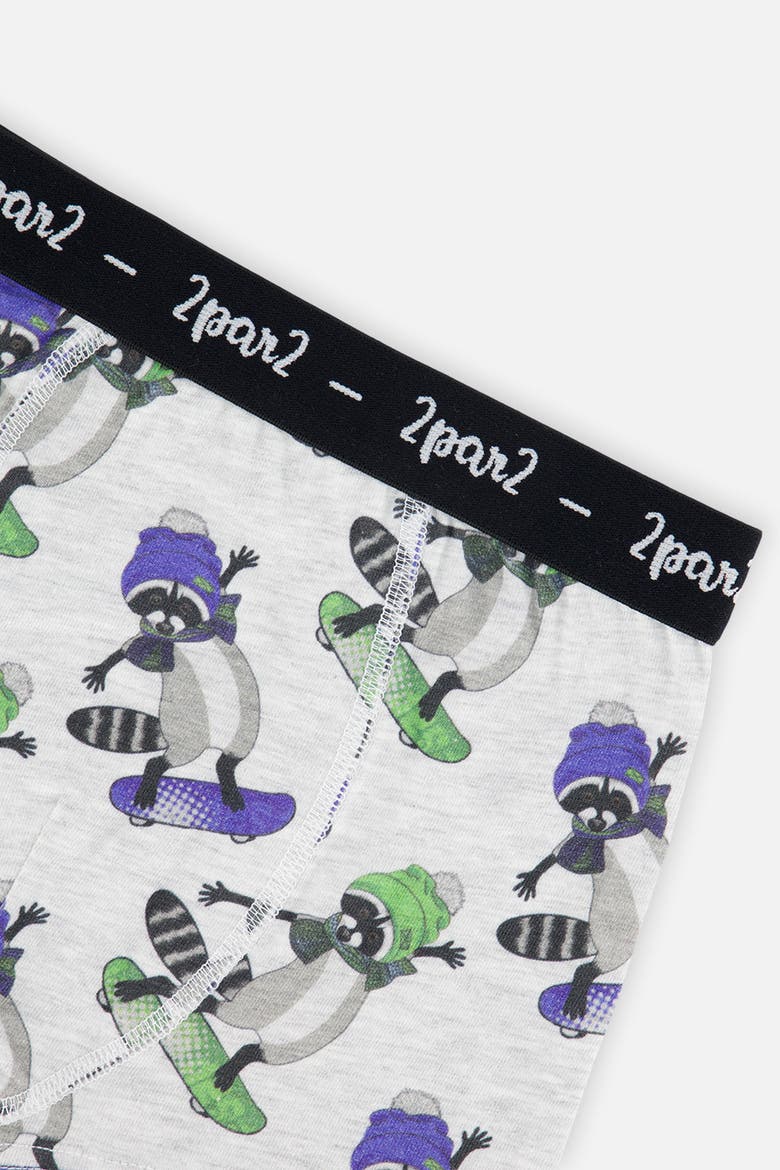 Fun Organic Cotton Elastic Waistband 3-Pack Boxers, Alternate, color, Fun Print