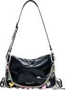 Desigual Charm Strap Faux Leather Shoulder Bag