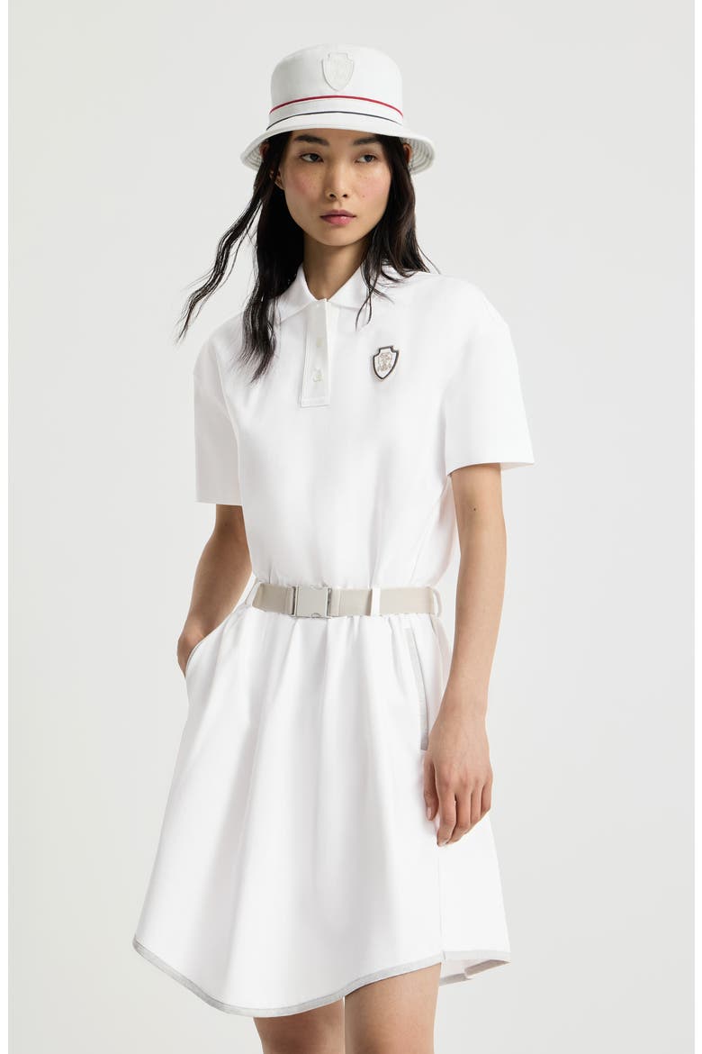 Couture interlock mini dress with logo, Alternate, color, White