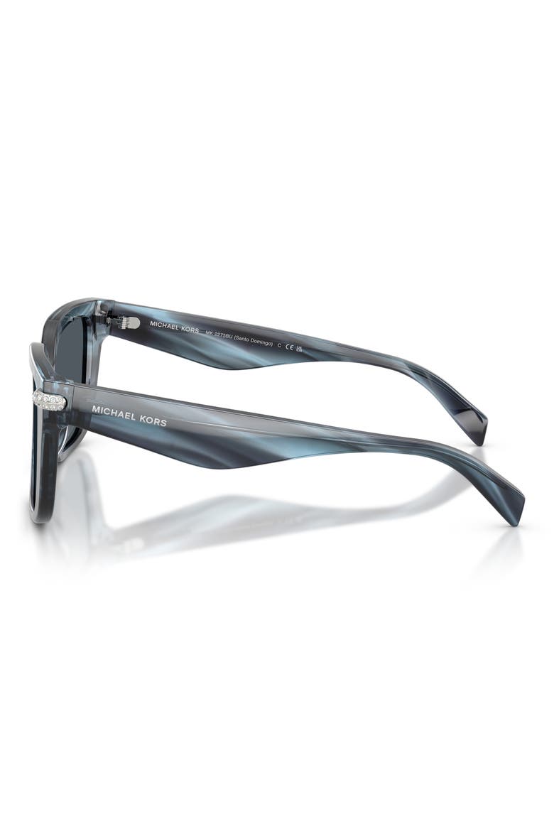 Santo Domingo 54mm Square Sunglasses, Alternate, color, DENIM HORN / BLUE MONO BIO