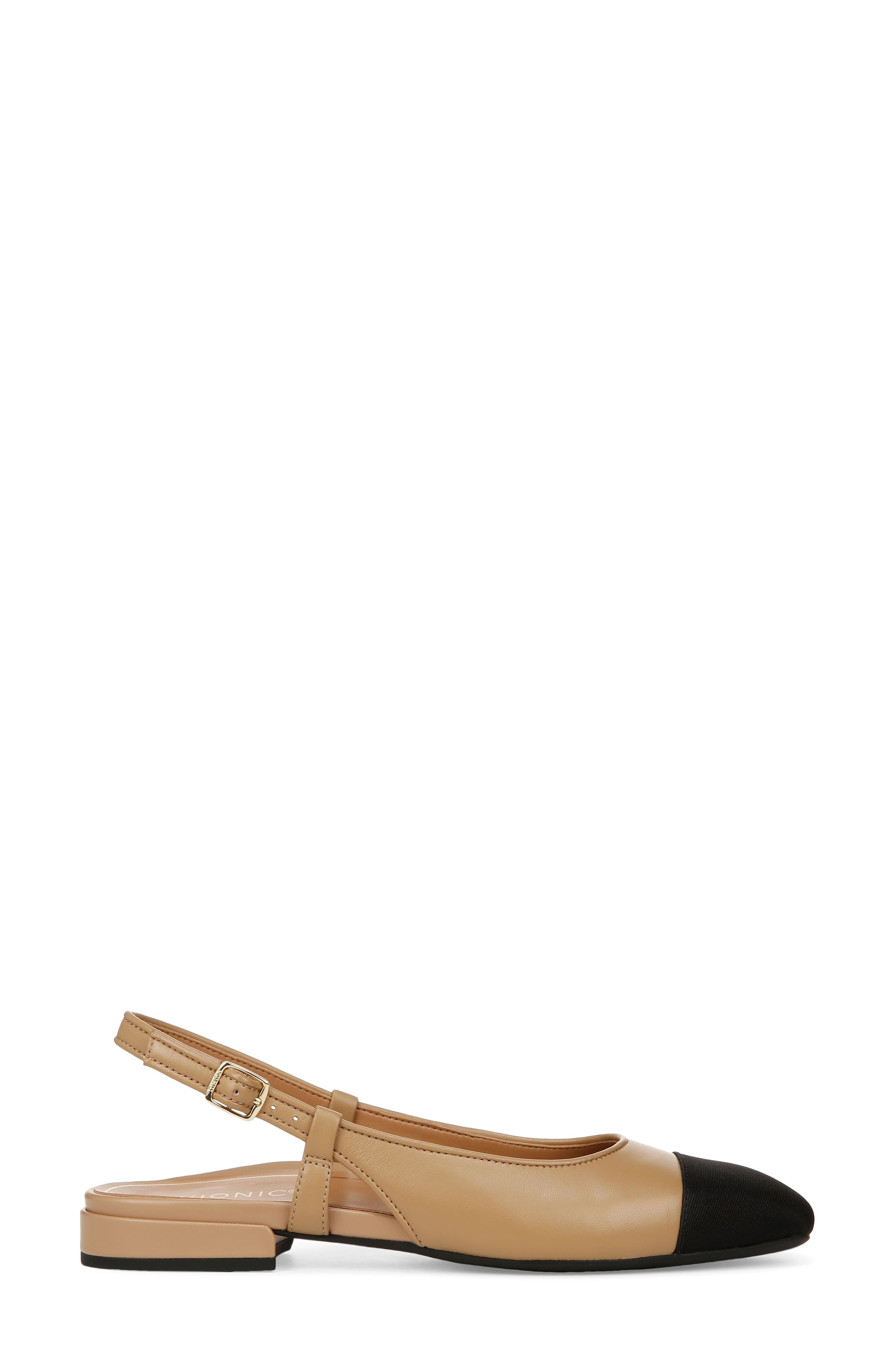 Vionic Petaluma Slingback Flat, Alternate, color, Camel Leather