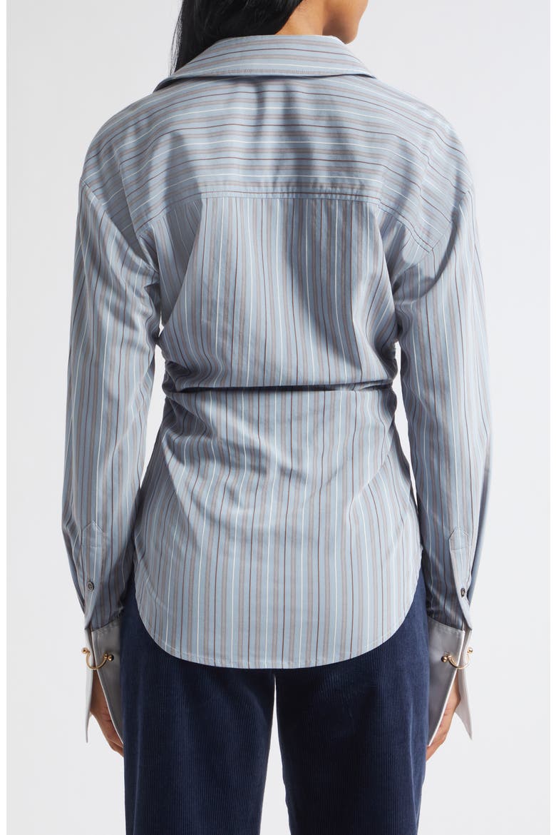 Devra Striped Long Sleeve Shirt, Alternate, color, BLUE RIVER MULTI