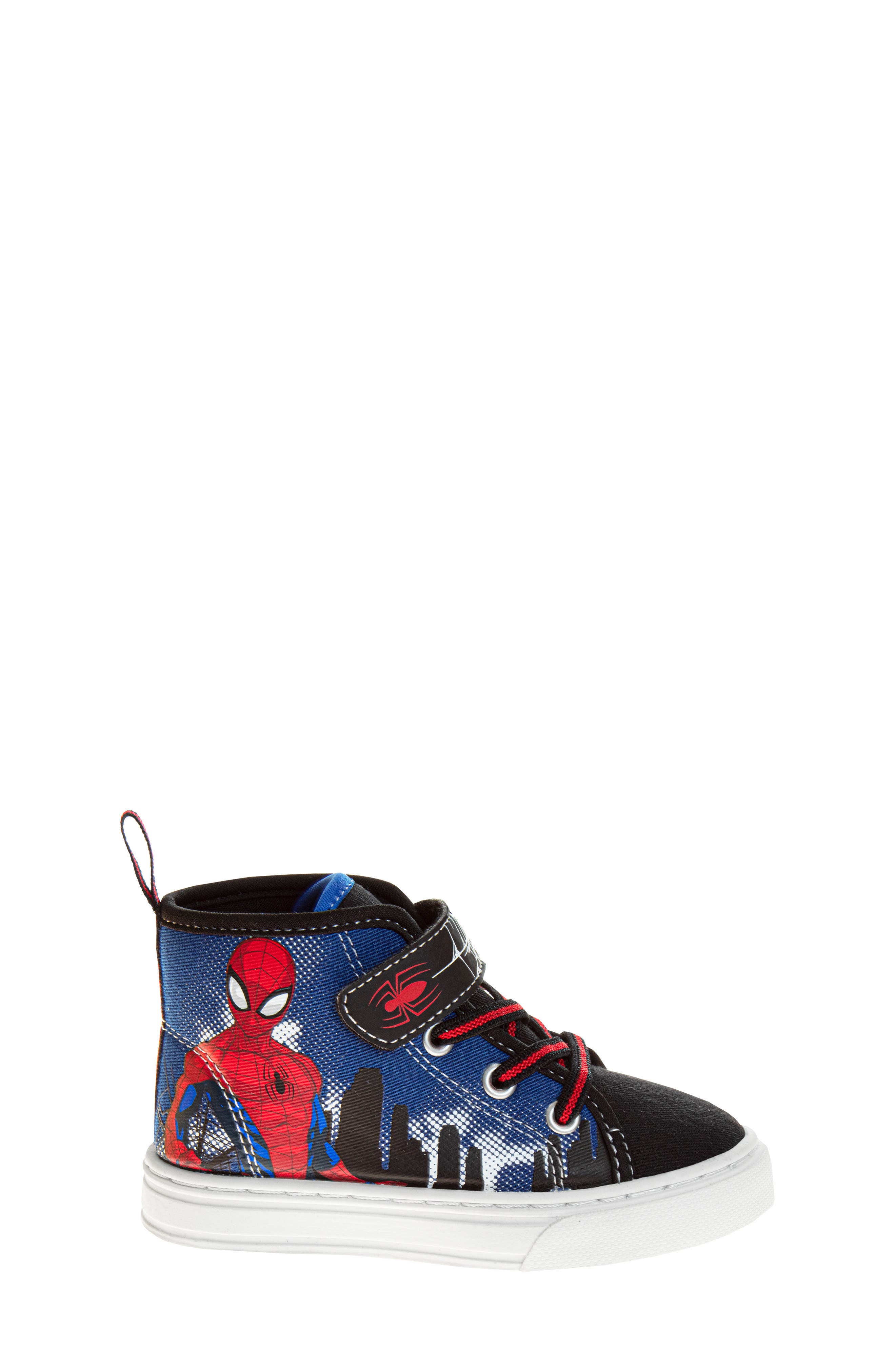 JOSMO Kids' Spider-Man High Top Sneaker, Alternate, color, Blrd