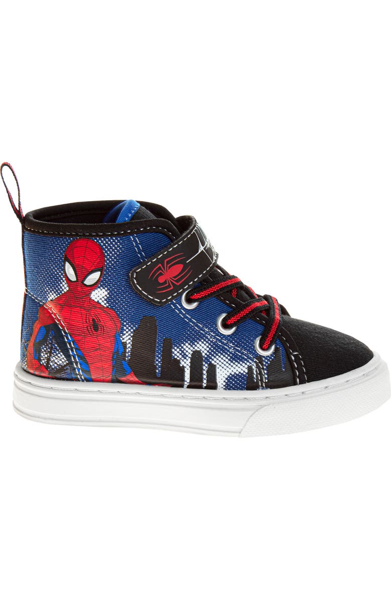 JOSMO Kids' Spider-Man High Top Sneaker, Alternate, color, Blrd